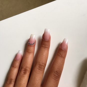 Pristine Nail Lounge - ring finger nail is a slight yellow because of too much top coat :( - Nail Salons Near Me - Winter Park, Florida