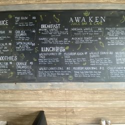 Awaken Juice Bar & Cafe - Menu