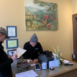 Geraldi's Of Floyd - Yup, that's the owner at the cash register. Every time I've been in he has been there.