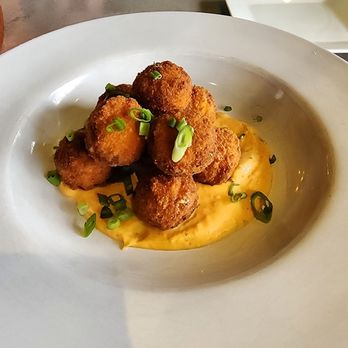 Tine & Cellar - Corn Fritters - Modern European Near Me - Weston, Wisconsin
