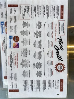 Menu photo 2 Taco Grill Glendora, CA