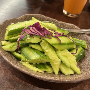 Dumpling Hours - Cucumber salad with garlic - Dim Sum Near Me - Brentwood, California Dumpling Hours - Cucumber salad with garlic - Dim Sum Near Me - Brentwood, California