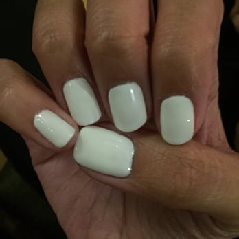 Rubys Nail Spa - Gel shellac mani in white - Nail Salons Near Me - Concord, California Rubys Nail Spa - Gel shellac mani in white - Nail Salons Near Me - Concord, California