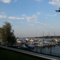 Gaststätte Olympia - Blick von der Terrasse des Restaurants Olympia.