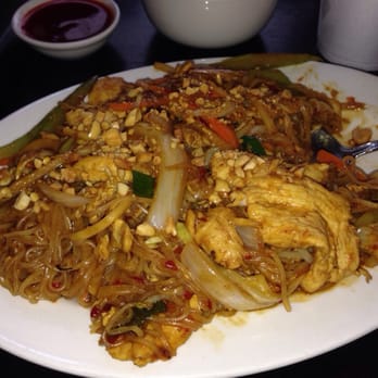 Tang's Pacific Bistro - Pad thai: According to the husband it's not "typical" pad Thai but it's good. - Chinese Near Me - Fort Worth, Texas Tang's Pacific Bistro - Pad thai: According to the husband it's not "typical" pad Thai but it's good. - Chinese Near Me - Fort Worth, Texas