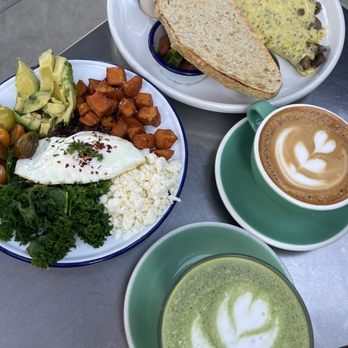 Cafe Smitten - Quinoa bowl    Mushroom omelette - Coffee & Tea Near Me - Bakersfield, California