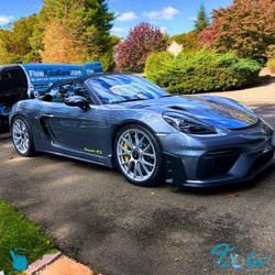 Detailing the beautiful Porsche Spyder RS in needham, MA, a truly beauty