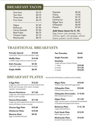 Menu photo 1 Baci’s Mexican Restaurant Freeport, TX