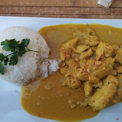 L'Alpage - Le plat du jour : aiguillettes de poulet satay