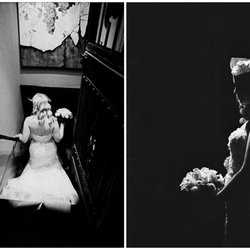Vintage Gardens - Bride in the wine cellar at Vintage Gardens. http://dawnkellyphotography.com/vintage-gardens-modesto-wedding-marsha-kevin/