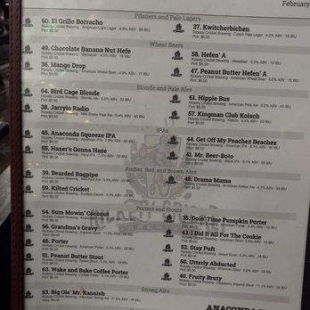 Rickety Cricket Brewing - Flight menu - Pizza Near Me - Kingman, Arizona Rickety Cricket Brewing - Flight menu - Pizza Near Me - Kingman, Arizona