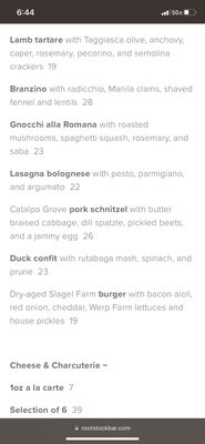 Menu photo 1 Rootstock Wine & Beer Bar Chicago, IL Menu photo 1 Rootstock Wine & Beer Bar Chicago, IL