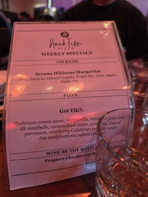Menu photo 1 Hand Fire Pizza Jackson, WY