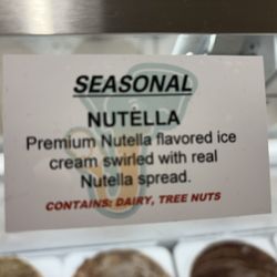 Jubie's Creamery - Nutella