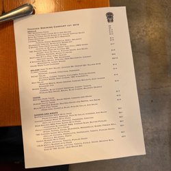 Truckee Brewing - Food menu