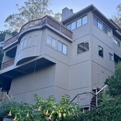 Nor-Cal Wood Restoration and Painting - Solid body stain and paint. Mill valley fall 2024