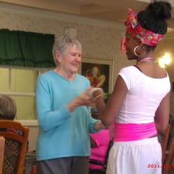 Fairfax Manor - Among the care staff are dedicated activity people. Here one of our assistants encourage music and movement with one of our r...