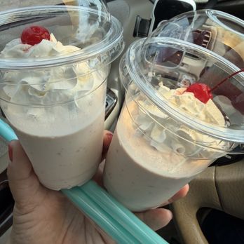 Scotty P's - Allen - Strawberry shake split into 2 cups. 10/10 - Burgers Near Me - Allen, Texas Scotty P's - Allen - Strawberry shake split into 2 cups. 10/10 - Burgers Near Me - Allen, Texas