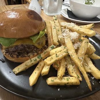 The Club On Post - Burger & truffle fries - New American Near Me - San Jose, California The Club On Post - Burger & truffle fries - New American Near Me - San Jose, California