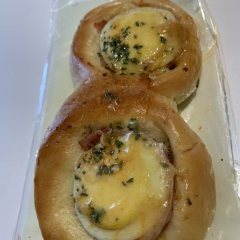 Tous Les Jours - Pastry with boiled egg and ham - Bakeries Near Me - Austin, Texas