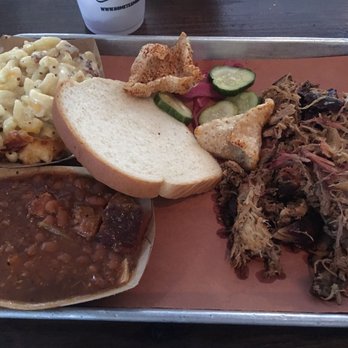 Home Team BBQ - Pulled pork, Baked beans with Mac and cheese. - Barbeque Near Me - Charleston, South Carolina Home Team BBQ - Pulled pork, Baked beans with Mac and cheese. - Barbeque Near Me - Charleston, South Carolina