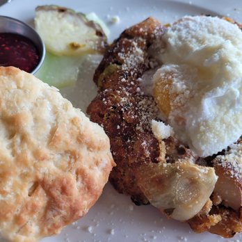 Cooks Tavern - Polenta cake - New American Near Me - Tacoma, Washington Cooks Tavern - Polenta cake - New American Near Me - Tacoma, Washington