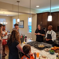 Zesty Experience - Cheryll introducing us as their Personal Chef for their evening.