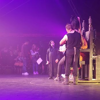 Paranormal Cirque - Everyone's lining up for a picture with the stars of the show. - Performing Arts Near Me - North Miami, Florida Paranormal Cirque - Everyone's lining up for a picture with the stars of the show. - Performing Arts Near Me - North Miami, Florida