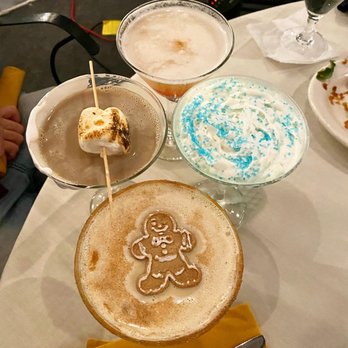 Terrazza - S'mores, Gingerbread, Jack Frost, Pineapple upside down cake martinis. Delicious!!! - Mediterranean Near Me - Smithfield, Rhode Island