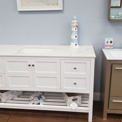 Bath Vanities & Decor - Got this one in navy blue