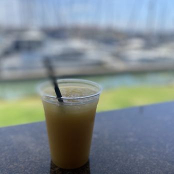 Harbor Cove Cafe - a drink in a plastic cup with a straw - Seafood Near Me - Ventura, California