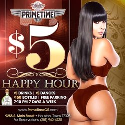 G5 Primetime - $5 Happy Hour from 7-10pm, $5 dances and $150 bottles Tuesday thru Saturday