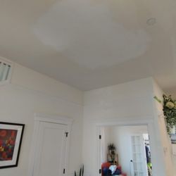 Co-Op Handyman - Here's the final and complete result of our Ceiling Water Damage Drywall Patch and Repair.
