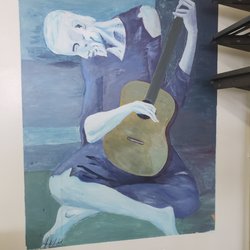 Gus' Barber Shop - Painting on the wall