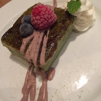 Kingyo - Green tea creme brûlée! - Japanese Near Me - Vancouver, British Columbia
