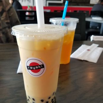 Rayaki - Cherry Hill - Mango Bubble Tea and Mango Iced Tea. Both decent in taste, but certainly refreshing. - Ramen Near Me - Cherry Hill, New Jersey
