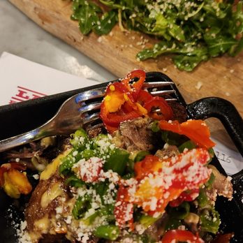Laundry - Brisket potatoes and arugula salad for HH - exceptional - New American Near Me - Steamboat Springs, Colorado Laundry - Brisket potatoes and arugula salad for HH - exceptional - New American Near Me - Steamboat Springs, Colorado