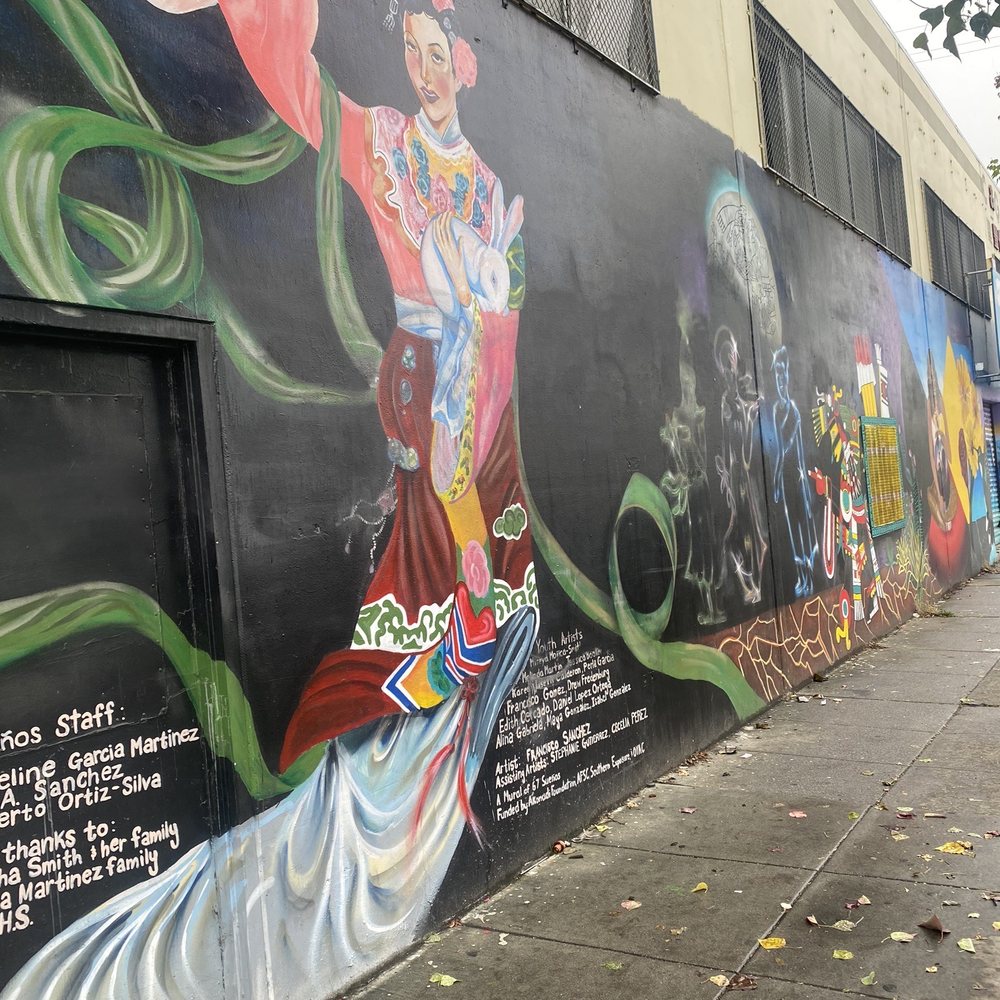 Nuestras Raices - Our Divine Lineage - Credits at bottom - Public Art Near Me - Oakland, California