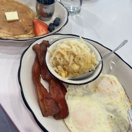 Basic but Budder! First item on the menu. The hashbrowns taste like cheesy potatoes!