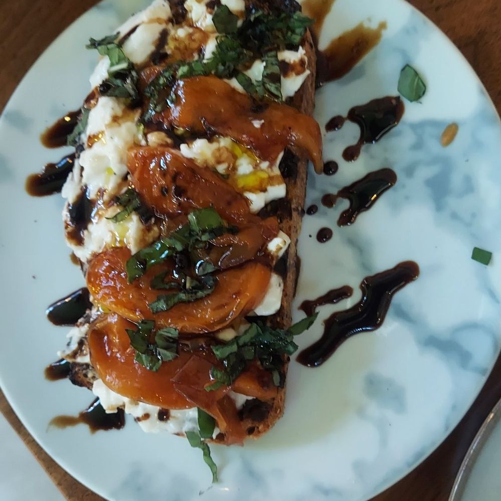 The Rustic - Peach bruschetta toast - Italian Near Me - San Francisco, California The Rustic - Peach bruschetta toast - Italian Near Me - San Francisco, California