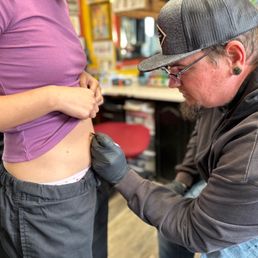 Jeremiah did a fantastic job on my daughter's belly piercing Jeremiah did a fantastic job on my daughter's belly piercing