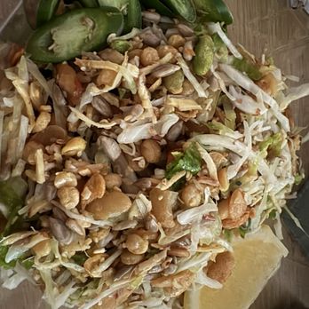 Pa Lian - C04.Ginger Salad ( Top Hit ) V/ Gluten Free - Burmese Near Me - Wheaton, Illinois Pa Lian - C04.Ginger Salad ( Top Hit ) V/ Gluten Free - Burmese Near Me - Wheaton, Illinois