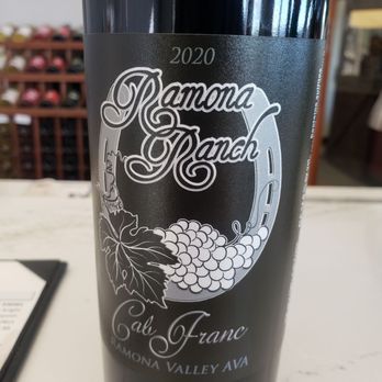 Ramona Ranch Vineyard and Winery - Bottle of Cabernet Franc - Wine Tasting Room Near Me - Ramona, California Ramona Ranch Vineyard and Winery - Bottle of Cabernet Franc - Wine Tasting Room Near Me - Ramona, California