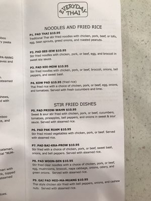 Menu photo 6 Everyday Thai Springfield, MO