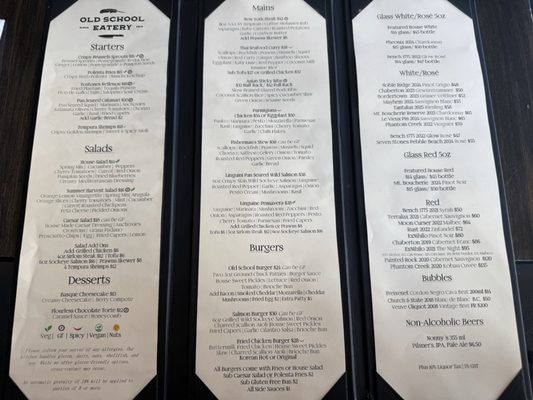 Menu photo 1 Old School Eatery Revelstoke, BC Menu photo 1 Old School Eatery Revelstoke, BC