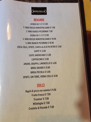 Menu photo 3 Berzitello Rome, RM