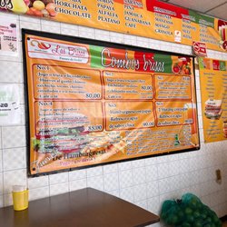 Las Brisas - Menu on the wall