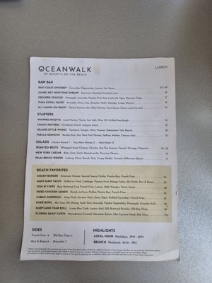 Menu photo 3 Oceanwalk Lake Worth Beach, FL Menu photo 3 Oceanwalk Lake Worth Beach, FL