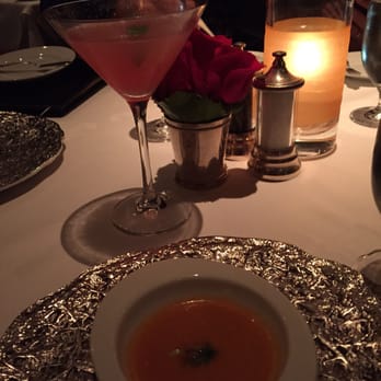 Gary Danko - Cosmo! Delish! Love the small elegant table settings too. - New American Near Me - San Francisco, California
