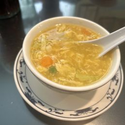 Delicious egg flower soup. Delicious egg flower soup.